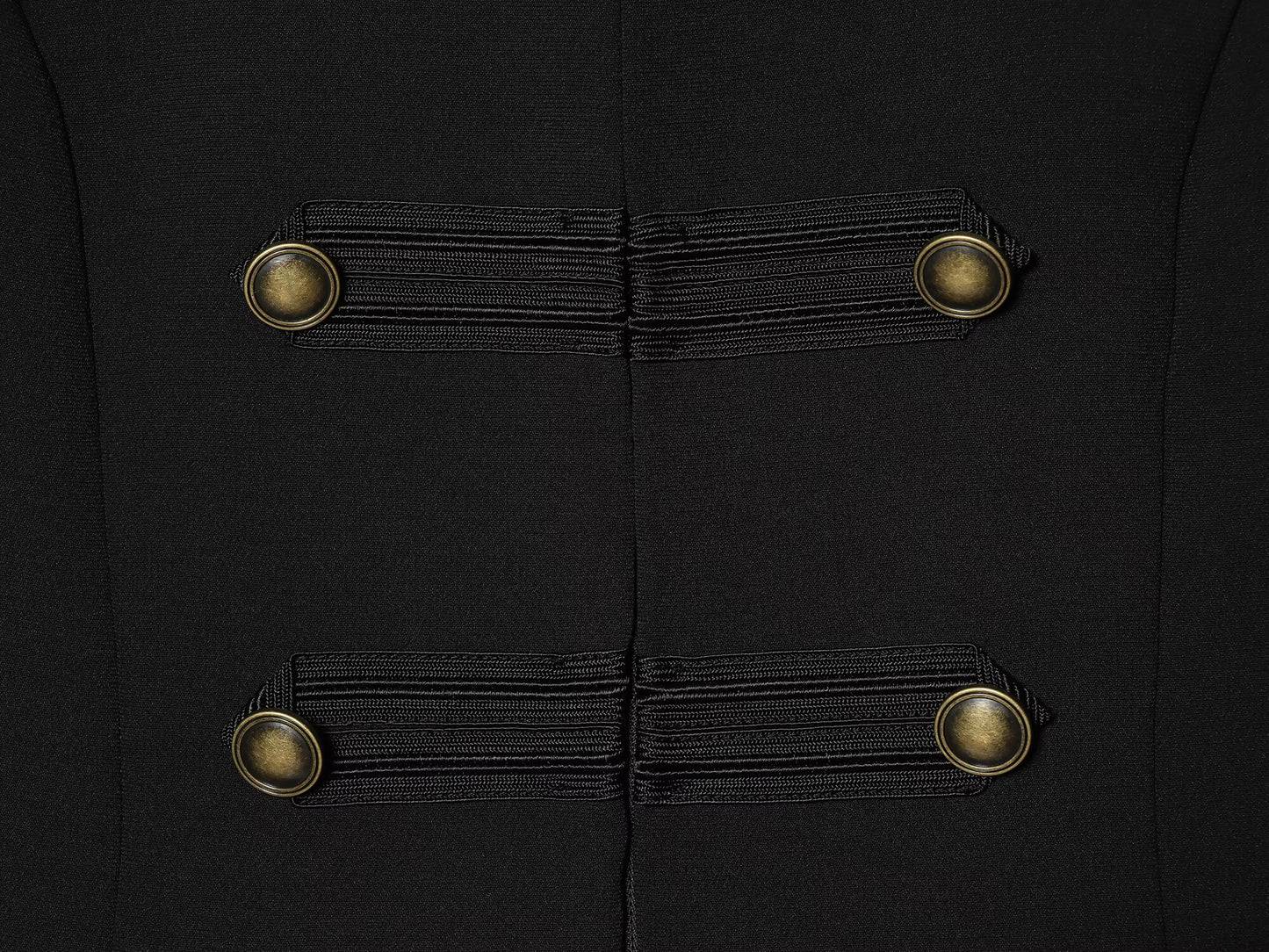 Women's rope knot decorative standing collar vest