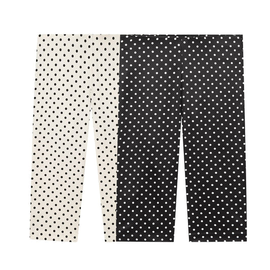Women's casual seven point polka dot pants