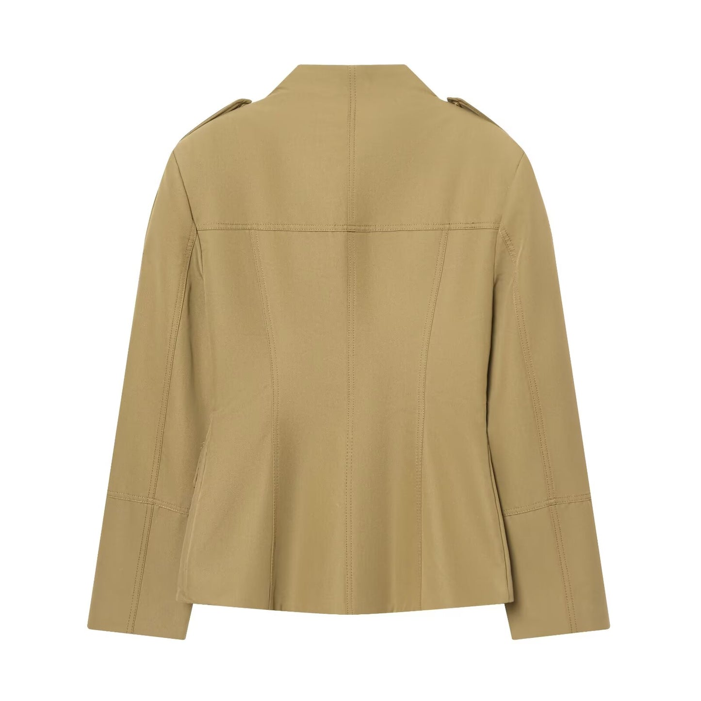 Women's casual slim stand collar Blazer Coat