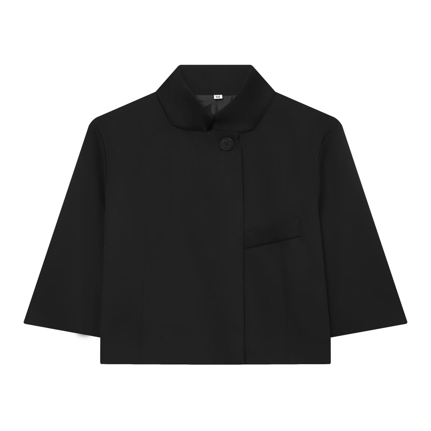 Women's short standing collar Blazer Coat