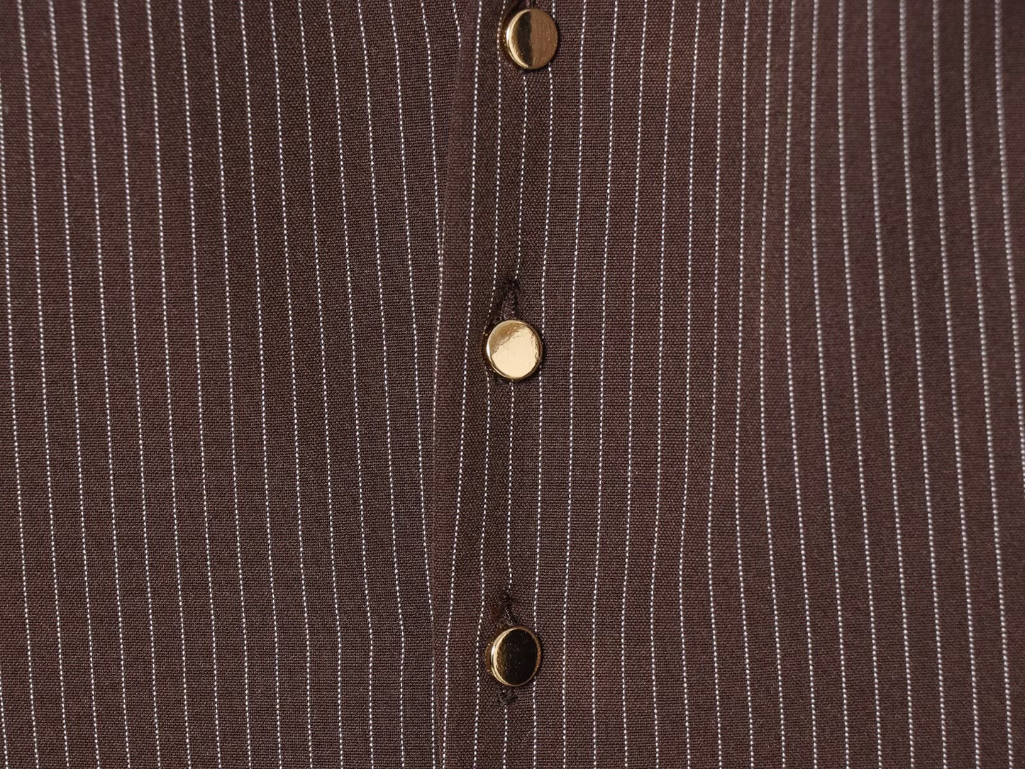 Women's casual short lapel striped shirt