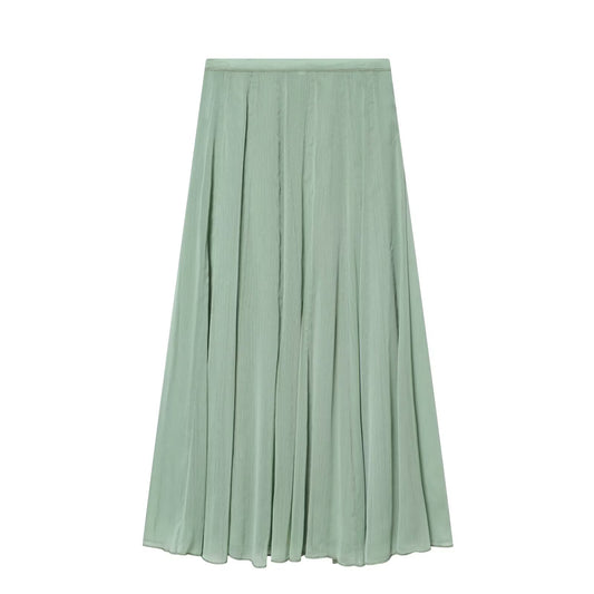 2026 Women's casual draped MIDI skirt