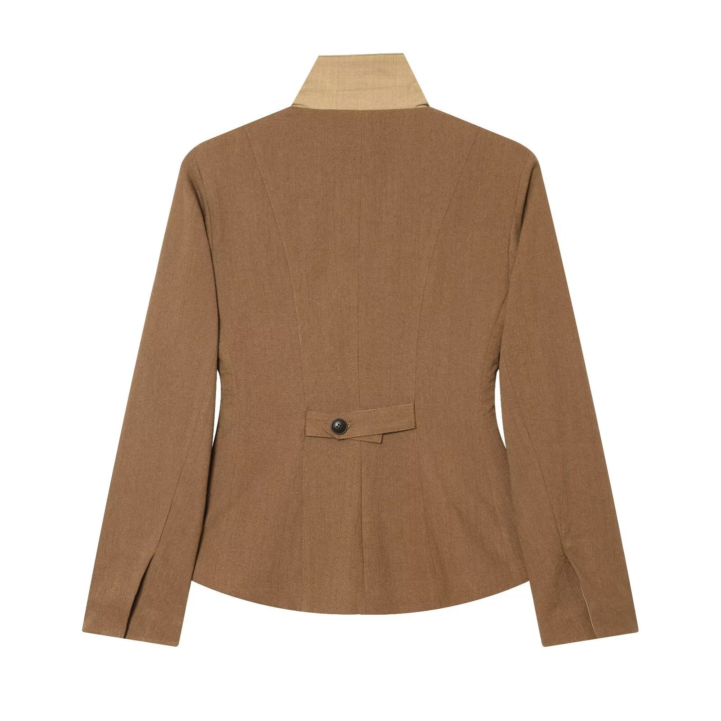 Women's slim linen blend Blazer Coat