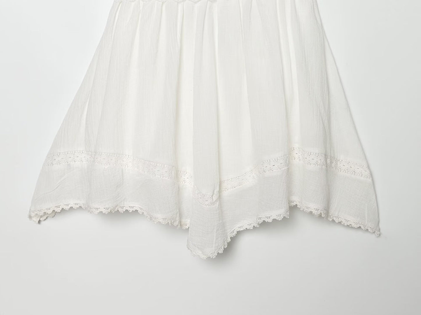 Women's chiffon embroidered mini dress