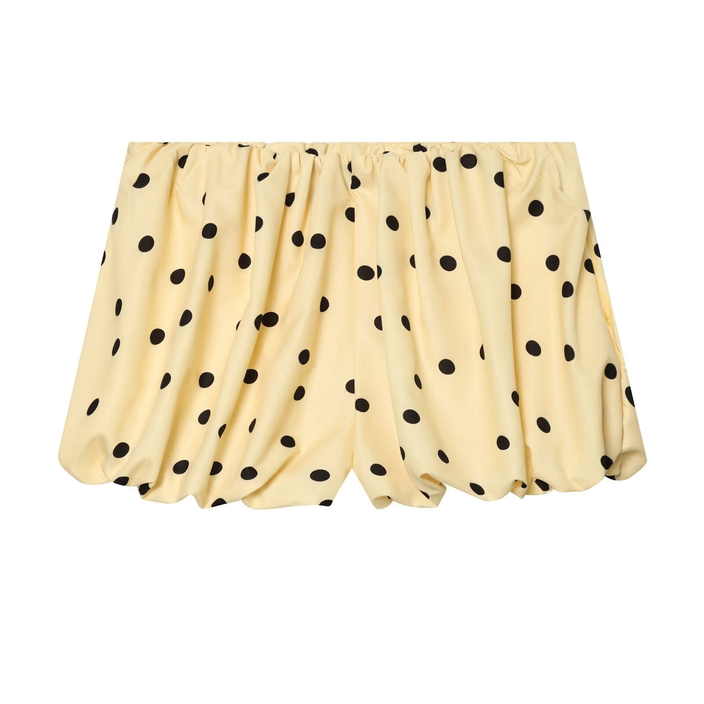 suit Women's 2 pieces pleated polka dot Coat+shorts