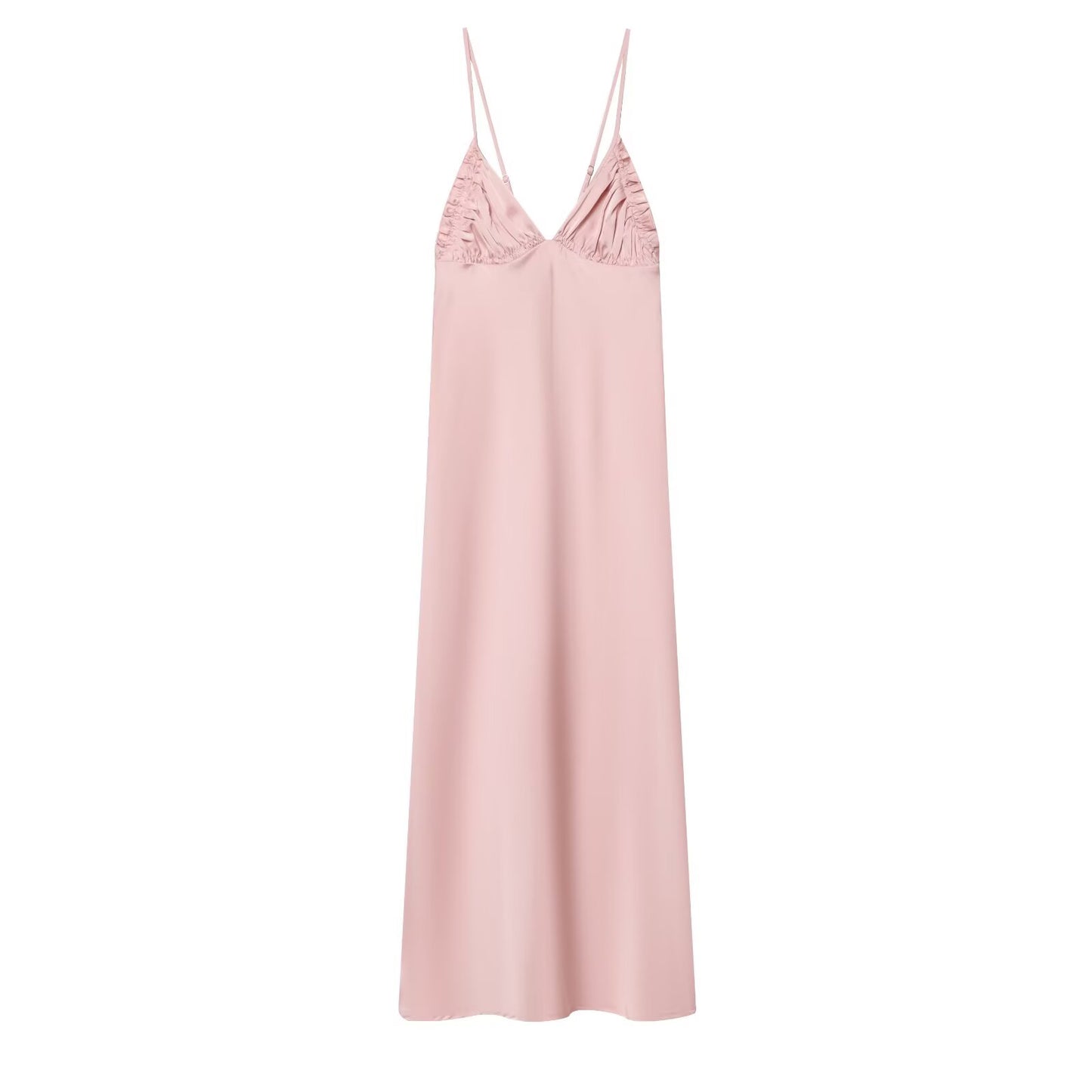 Women's Satin texture suspender dress