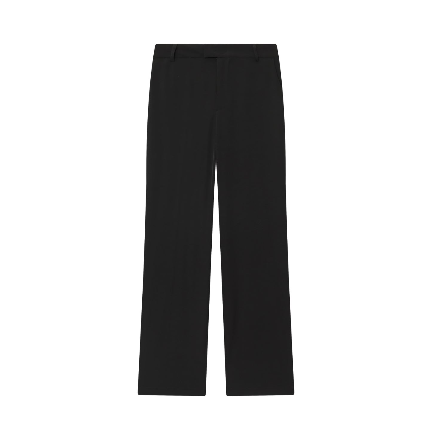 Women's new fashion black O Neck Button-up vest+Pants suit