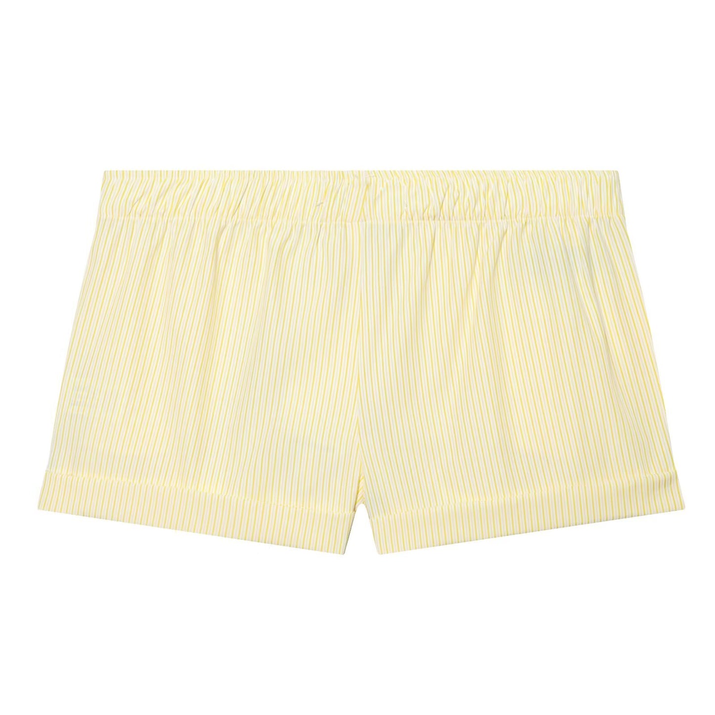 suit Women's 2 pieces loose striped poplin loose shirt+Shorts