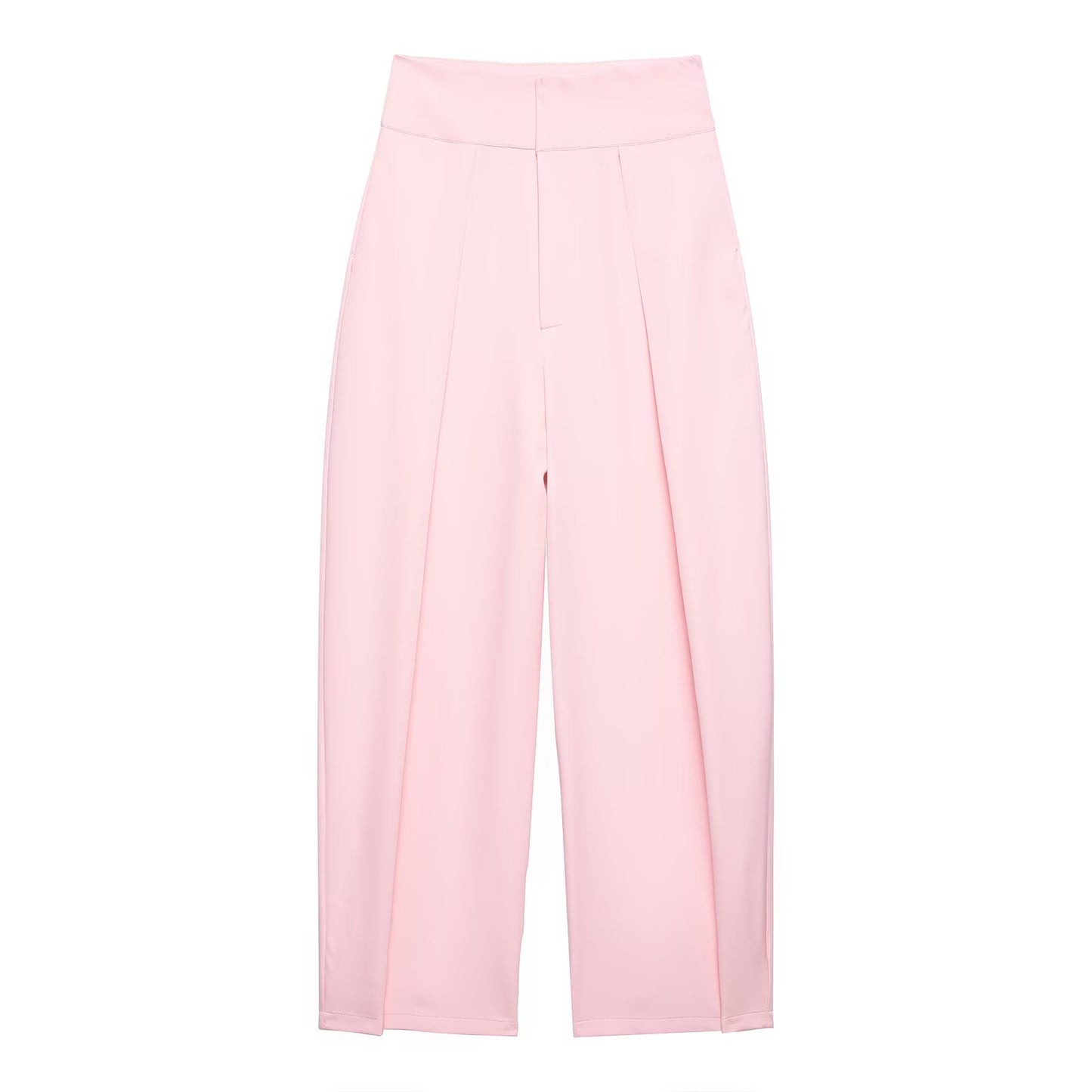 Women's high waisted pleated balloon version casual pants