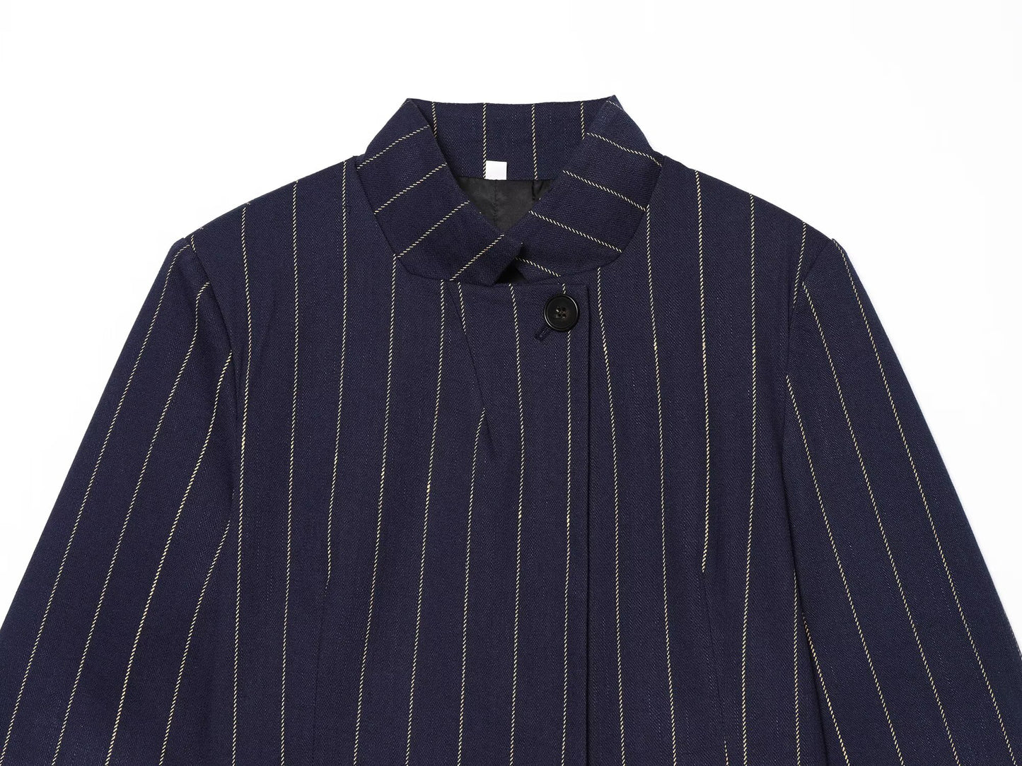 suit Women's 2 pieces linen blend striped jacket+Pants