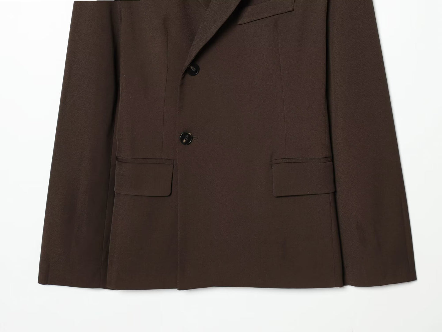 suit Women's 2 pieces slim lapel buckle Blazer Coat +Pants