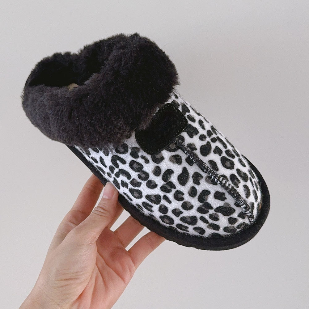 New leopard print slippers snow boots