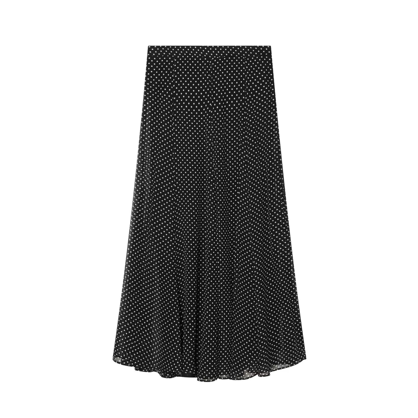 suit Women's 2 pieces bow decoration polka dot shirt+Skirts