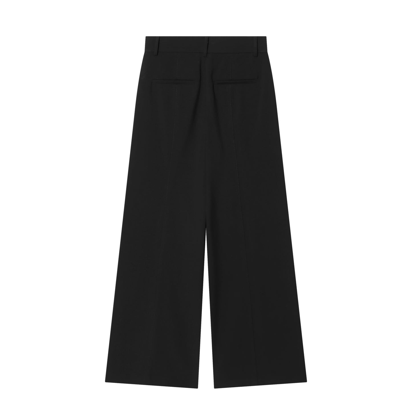suit Women's 2 pieces black slim V-neck vest+Pants