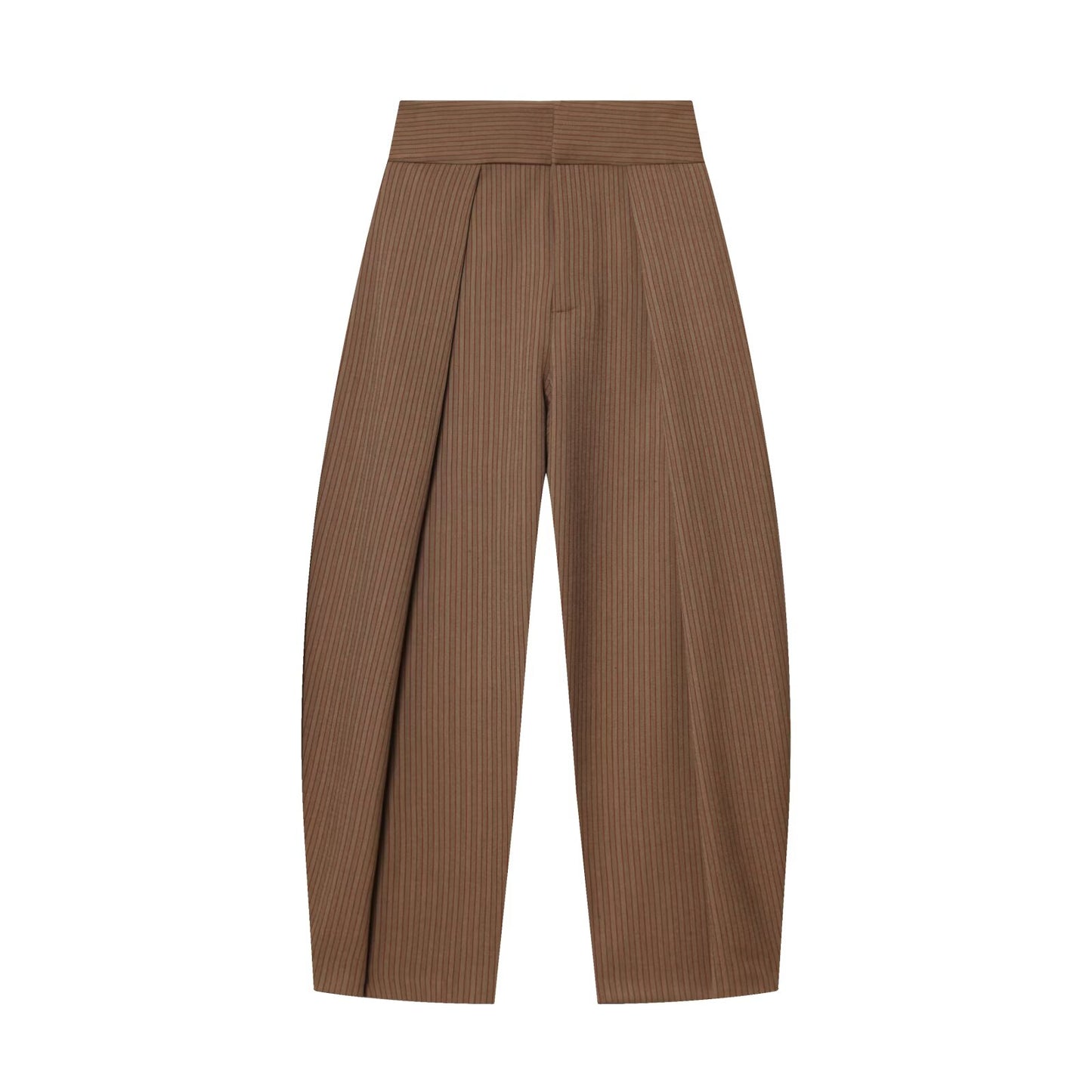 Women's high waisted pleated balloon version casual pants