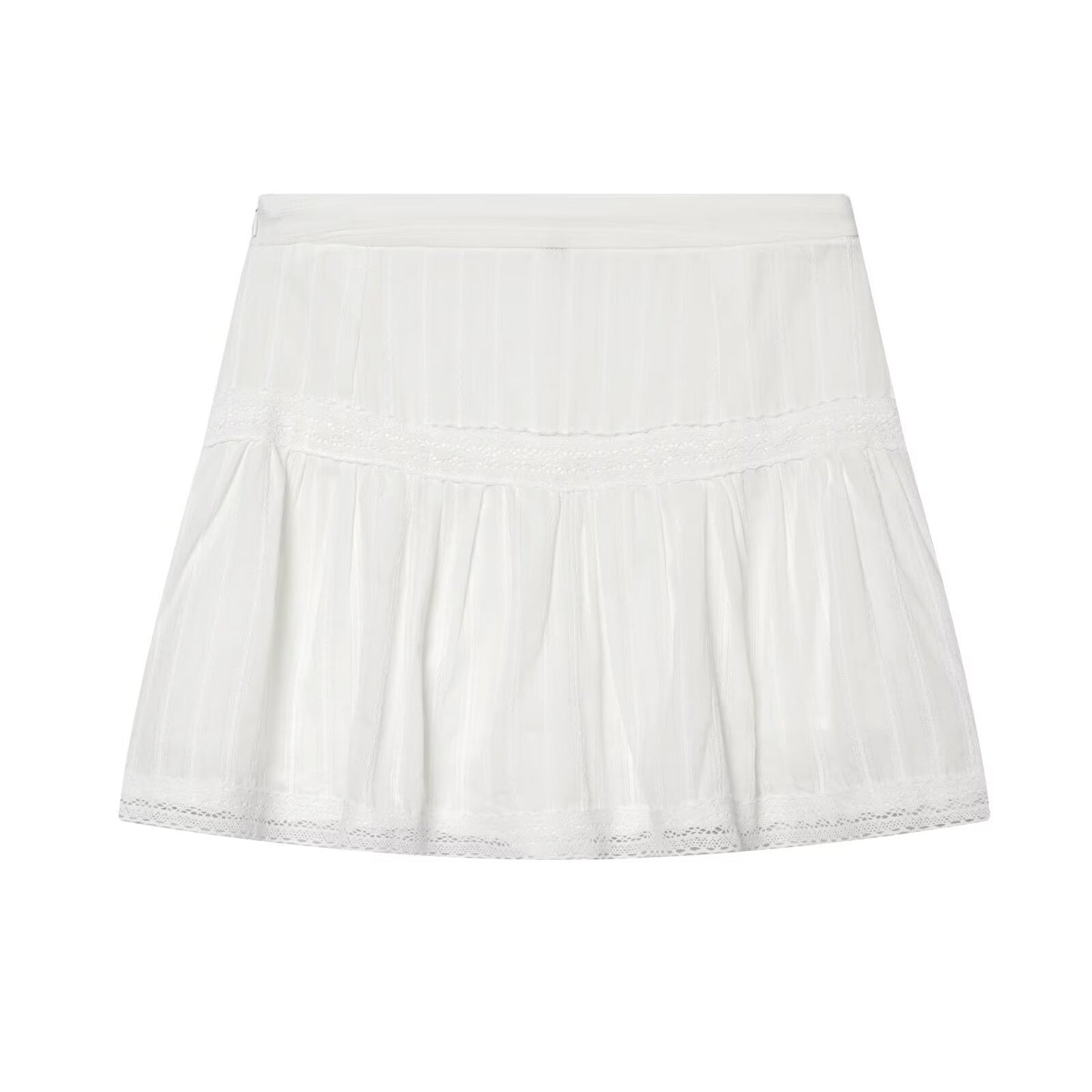 suit Women's 2 pieces casual vertical lace top+Skirts