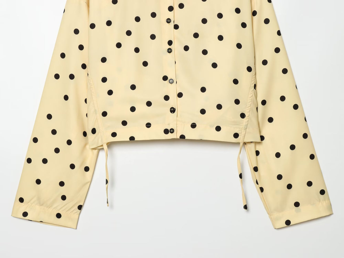 suit Women's 2 pieces pleated polka dot Coat+shorts