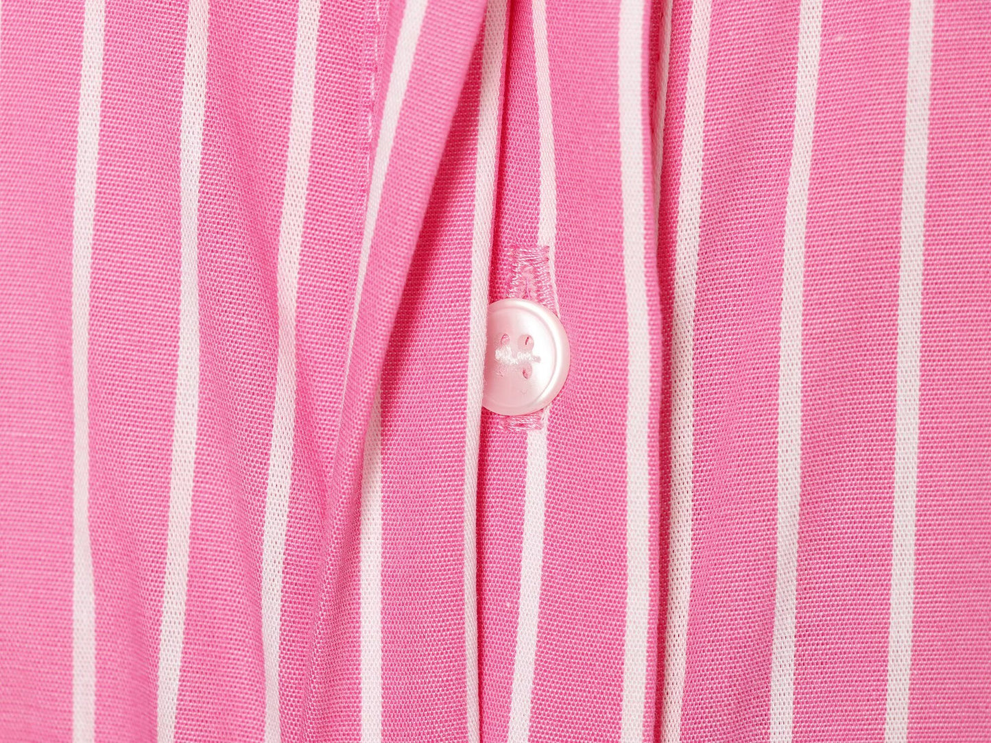 Women's casual striped poplin shirt