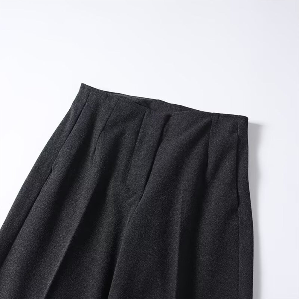 Women's loose flannel straight Blazer pants