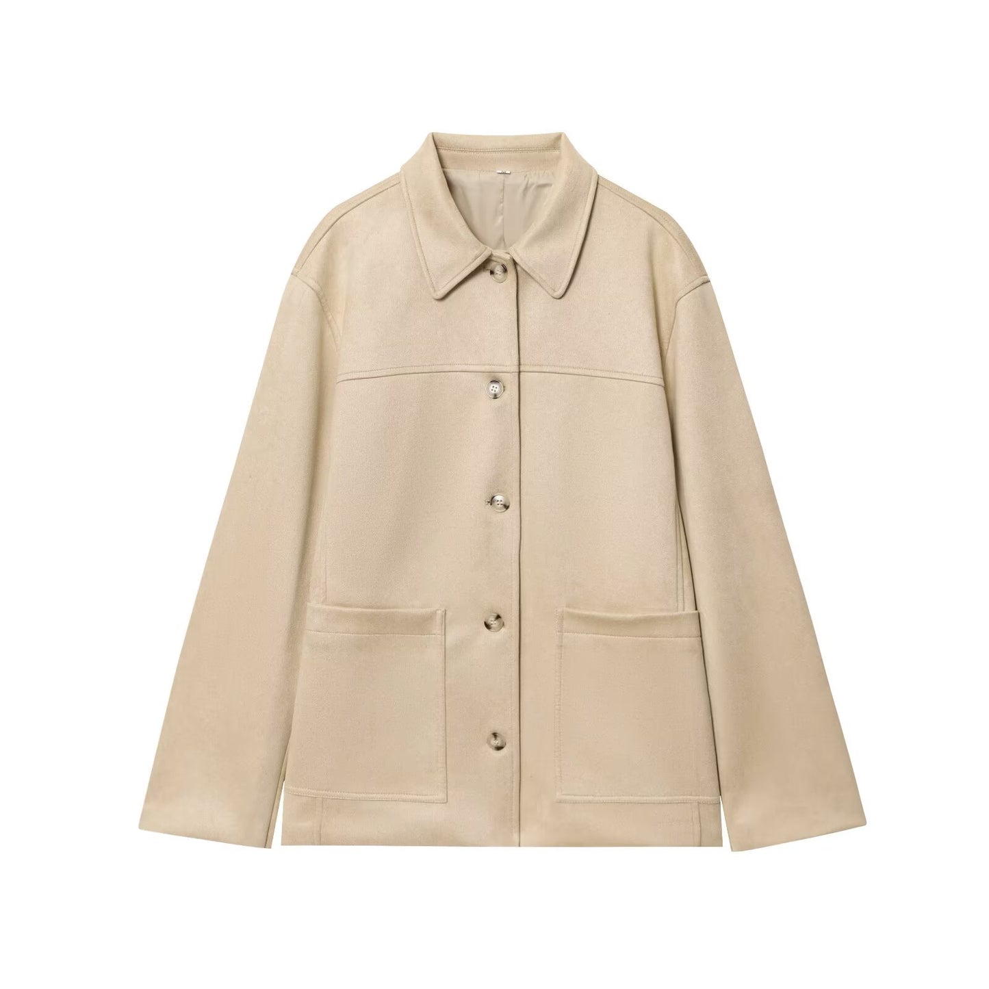 Women's loose Anti suede effect jacket Coat