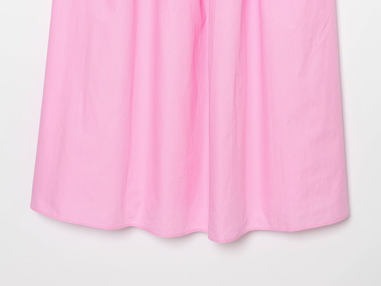 Women's bow decoration poplin MIDI dress