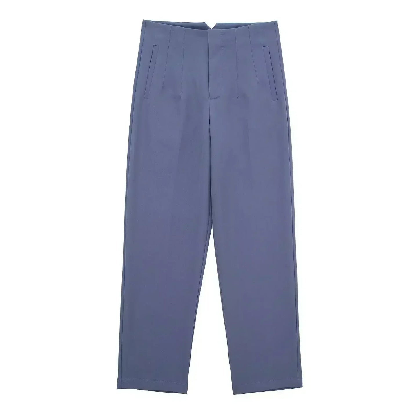 Woman Pants 2023 Chic Fashion Office Wear Pants For Women Vintage High Waist Zipper Fly Female Ankle Trousers Mujer