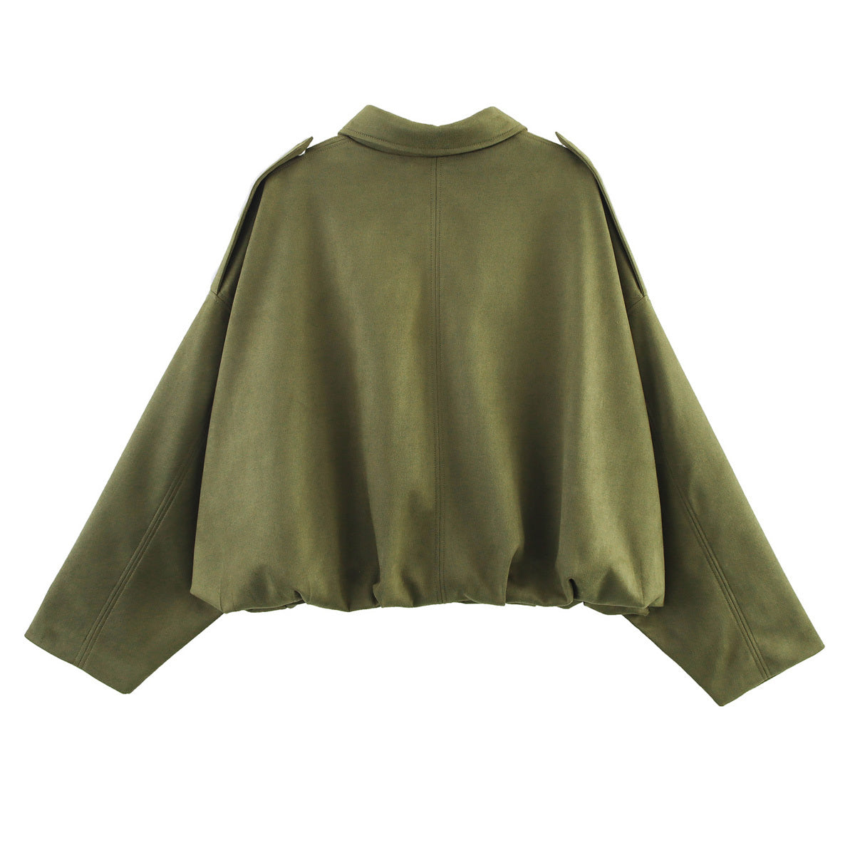 Women's casual suede texture pilot jacket Coat