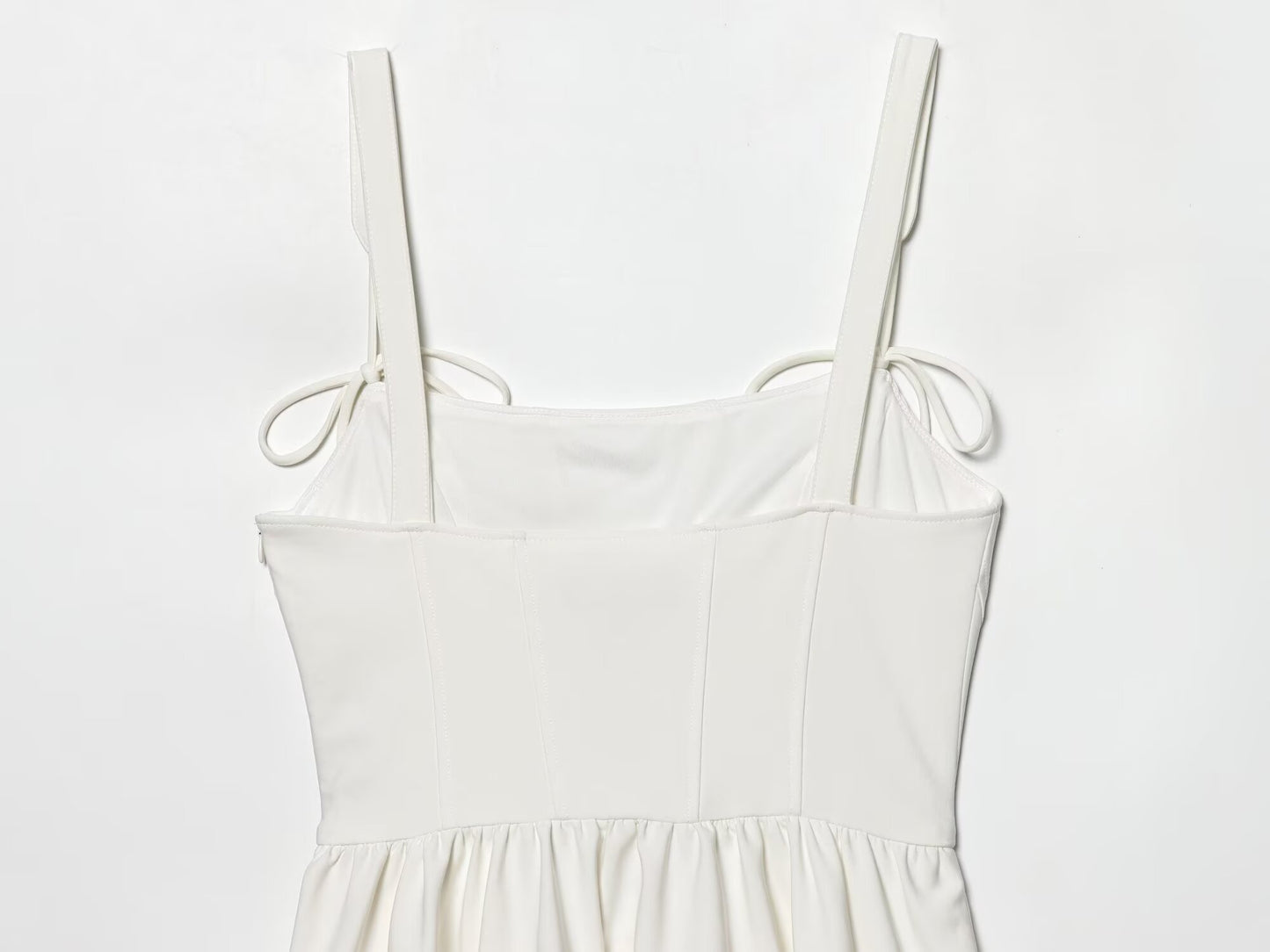 Women's tight corset style fluffy dress