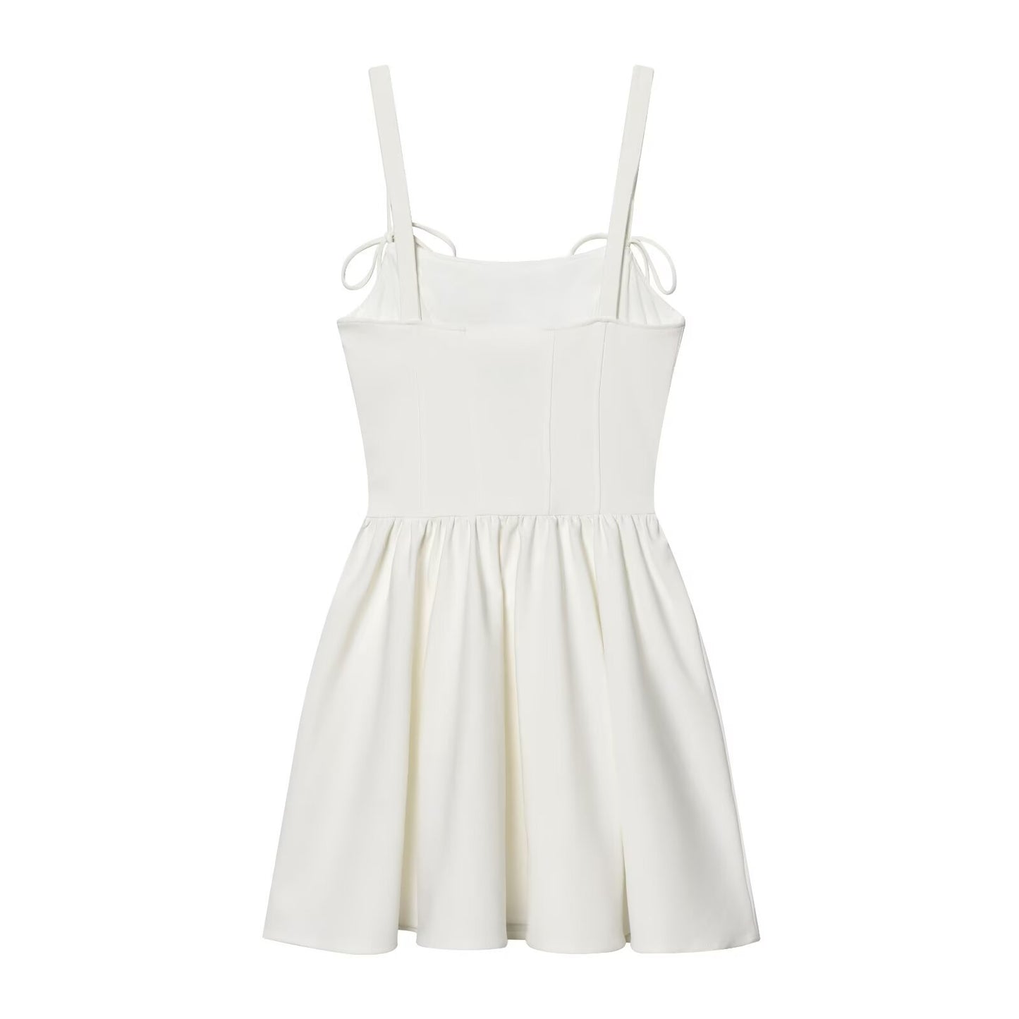 Women's tight corset style fluffy dress