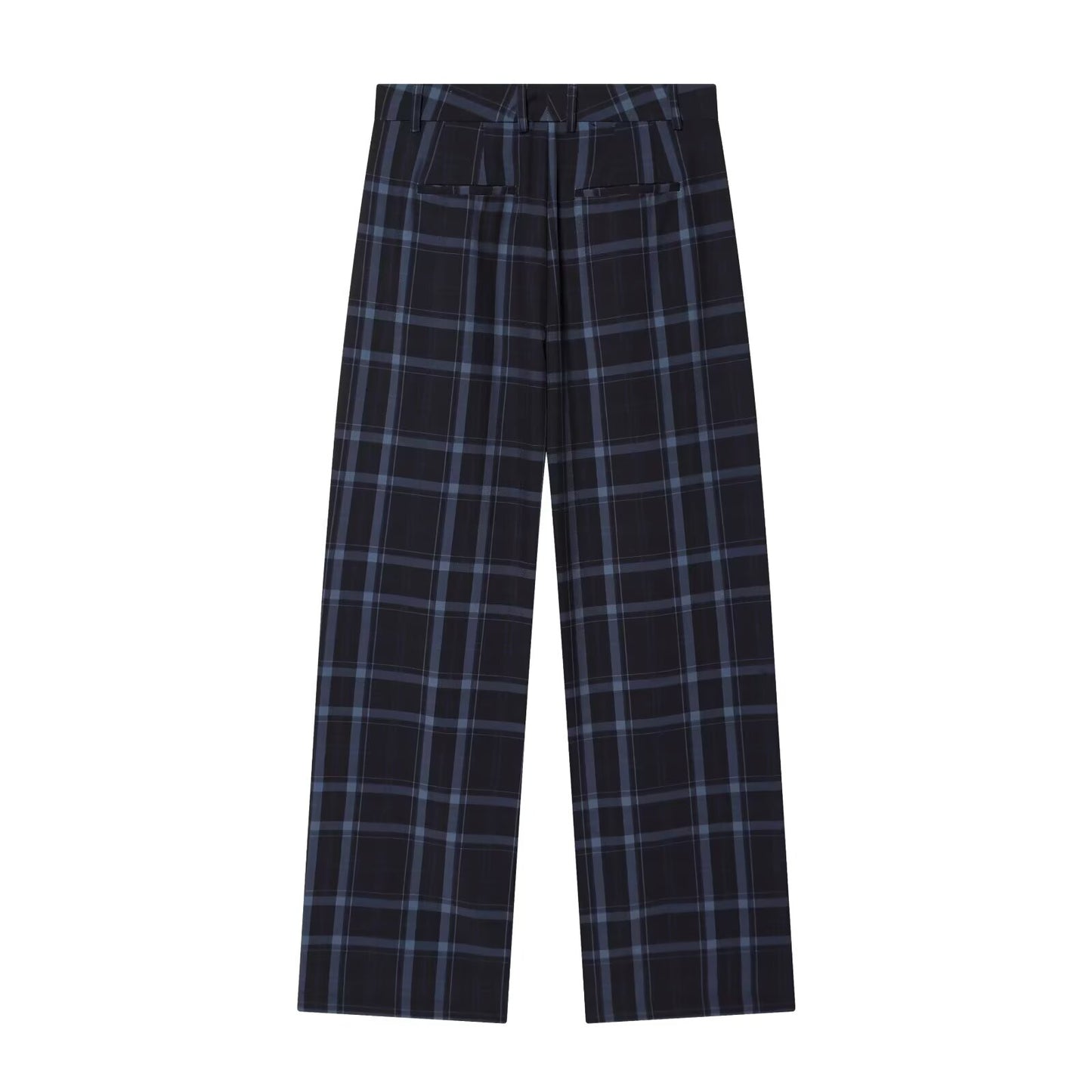 Women's loose checkered casual pants