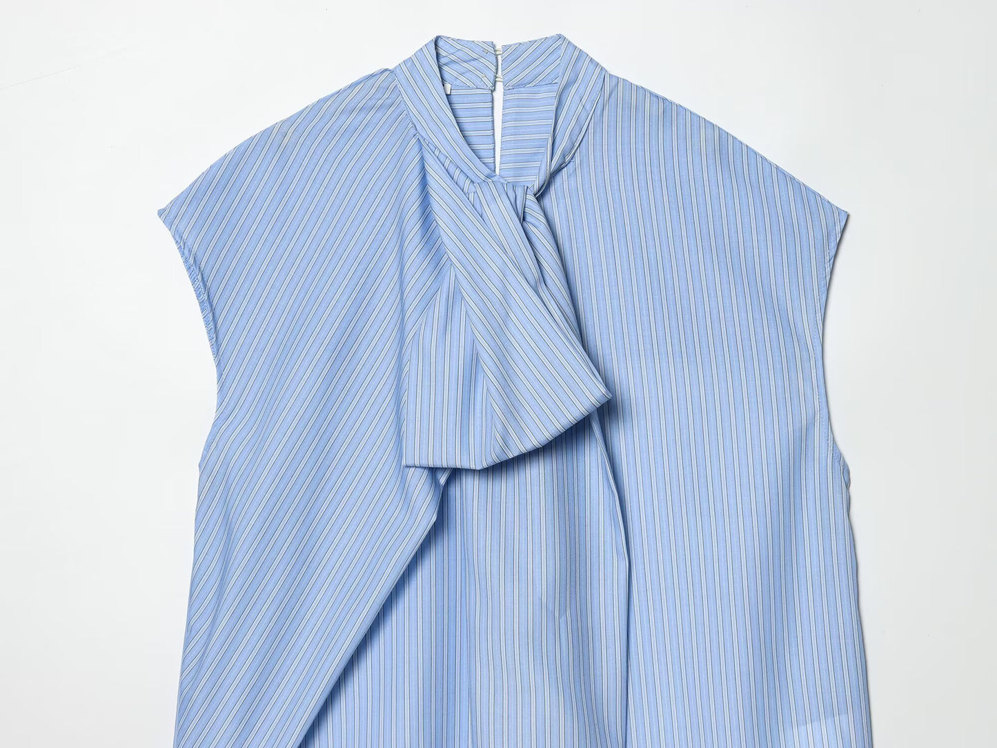Women's bow decoration striped shirt