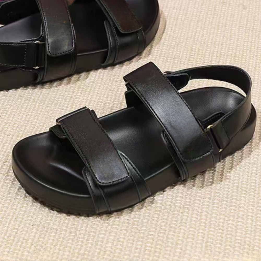 2026 Women's New Open-toe hook and loop Beach Sandals have a shoe box