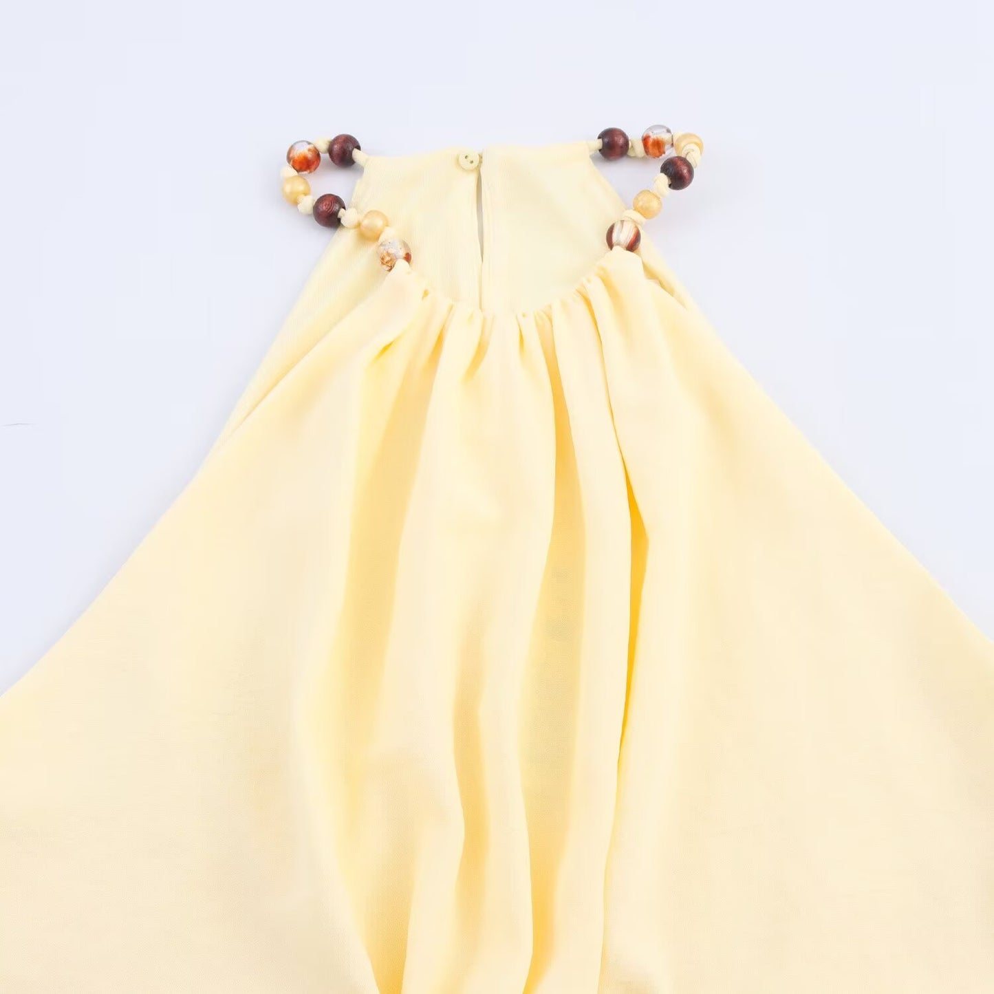 Women's New Fashion Knot Decoration Opening Design Midi Dress