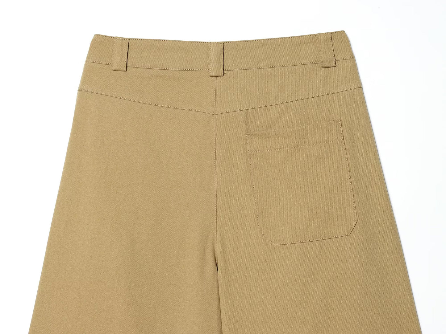 Women's pleated long style casual shorts