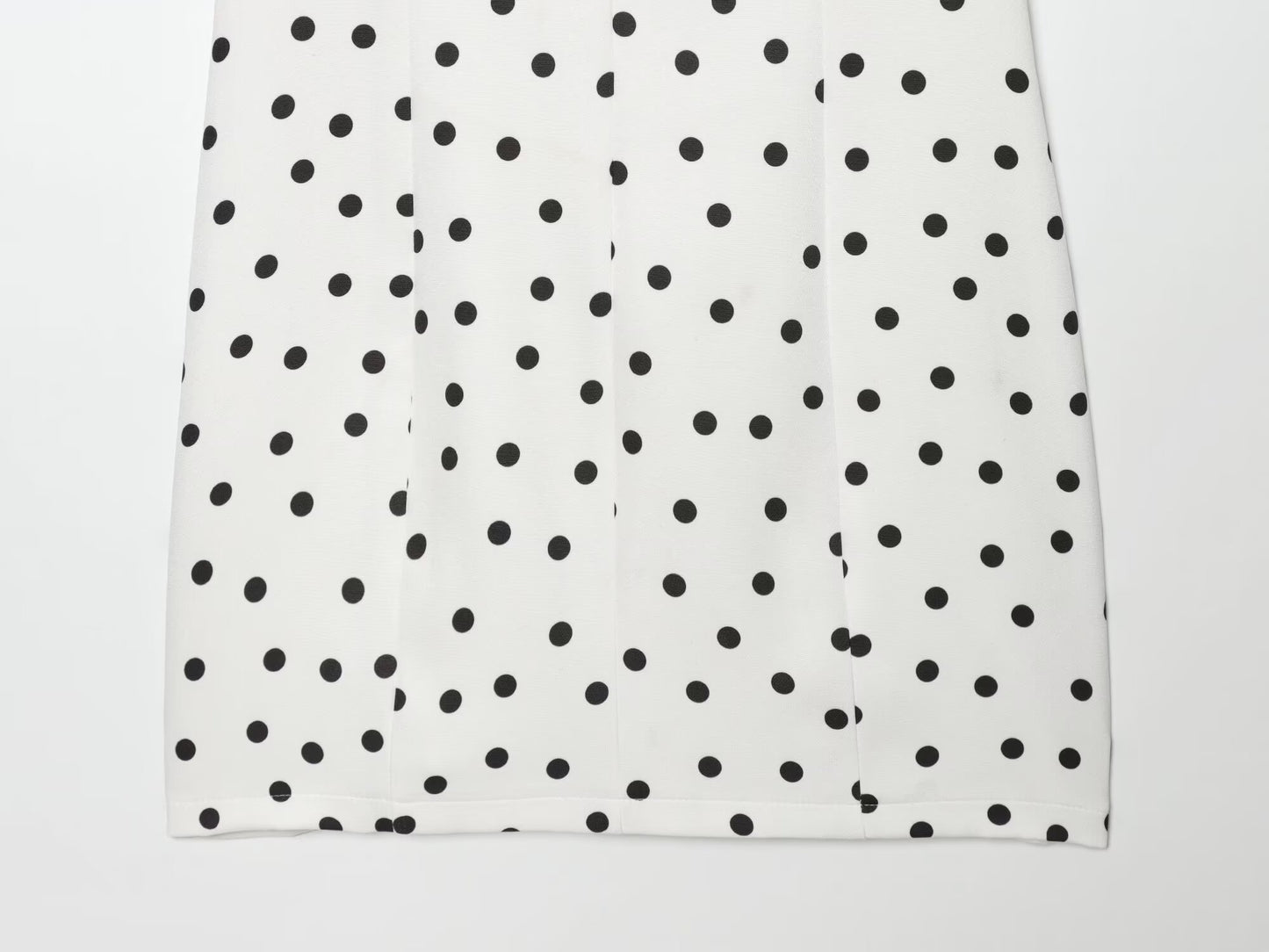 Women's bubble sleeve polka dot mini dress