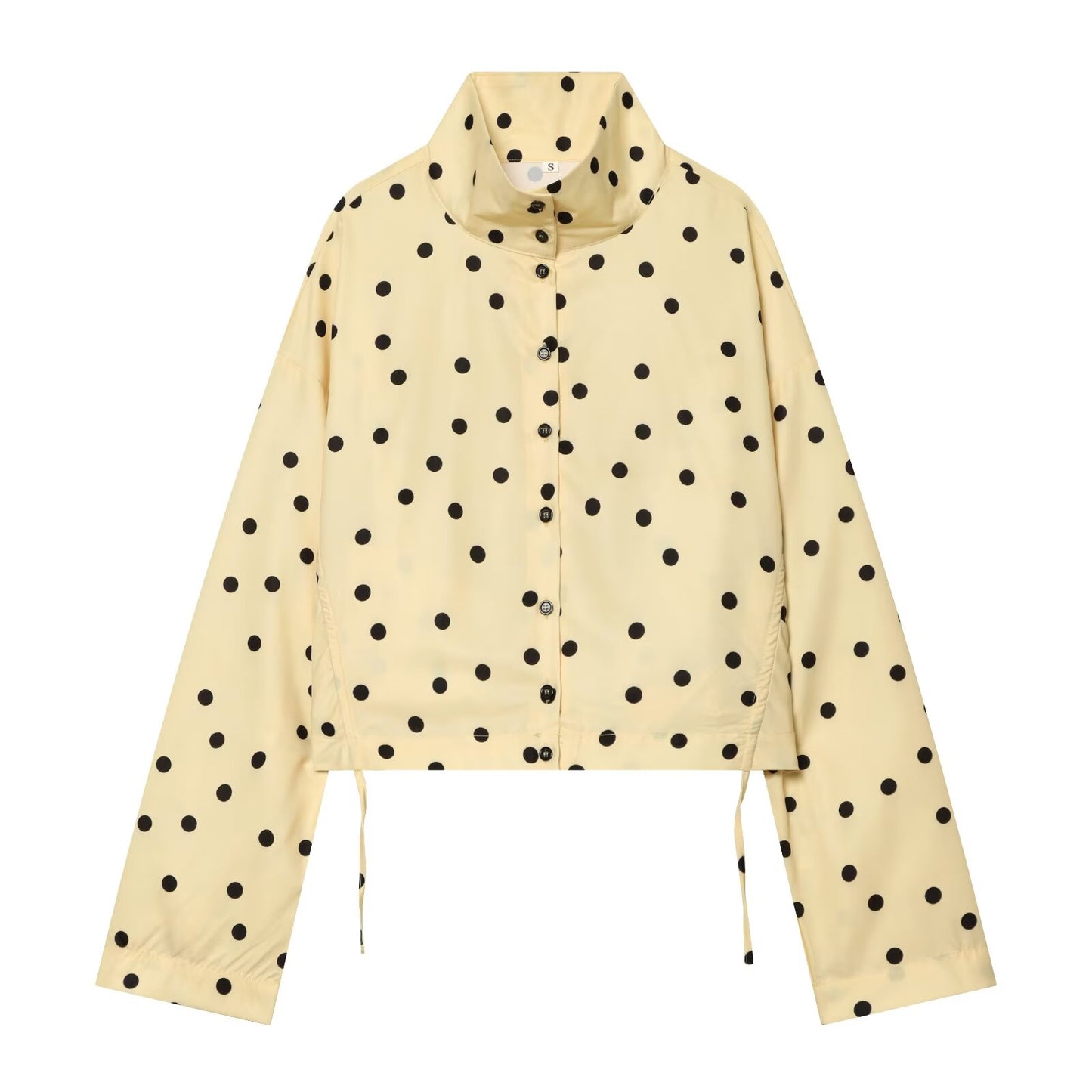 suit Women's 2 pieces pleated polka dot Coat+shorts