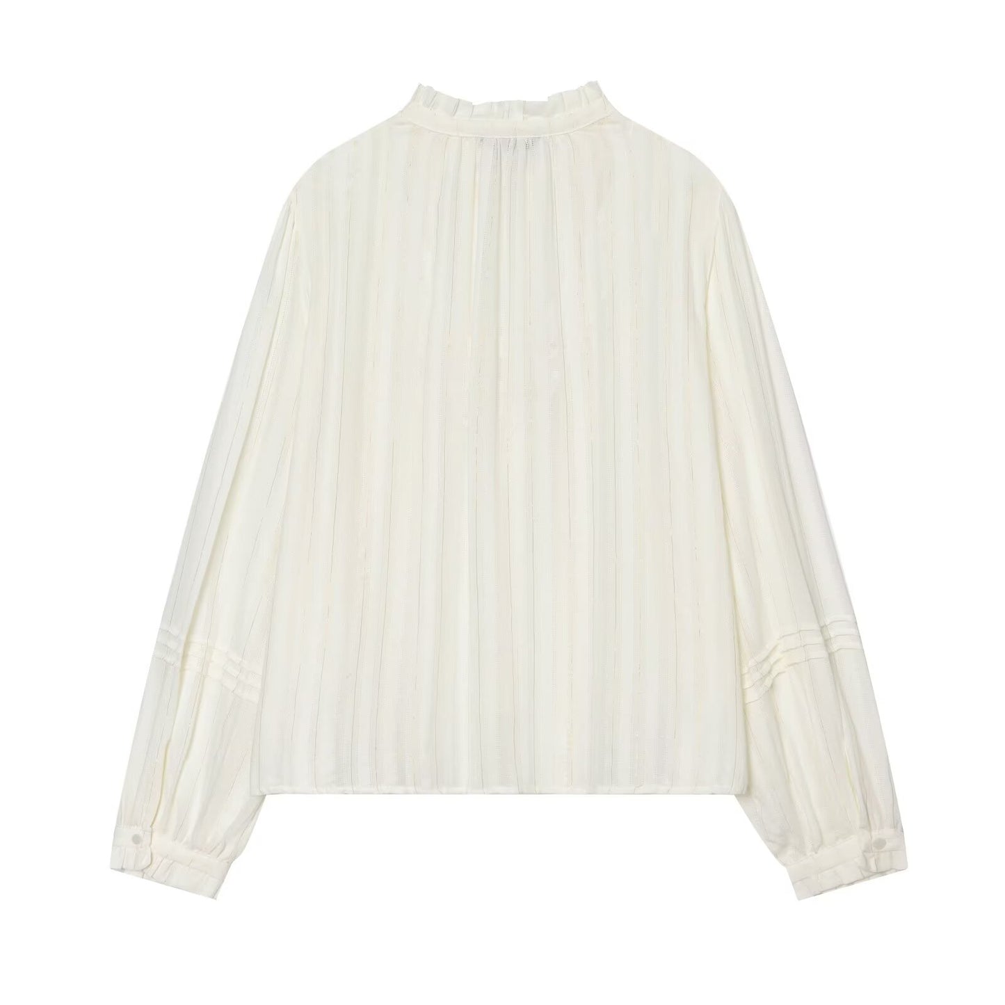Women's vertical lace casual lace up shirt