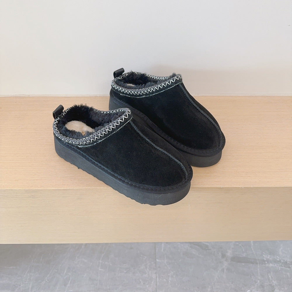 Women's new versatile low-top thick-soled snow boots