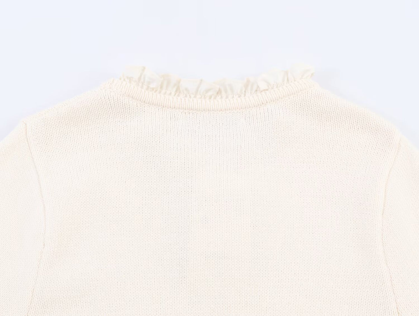 Women's O-Neck short sleeved patchwork knit shirt