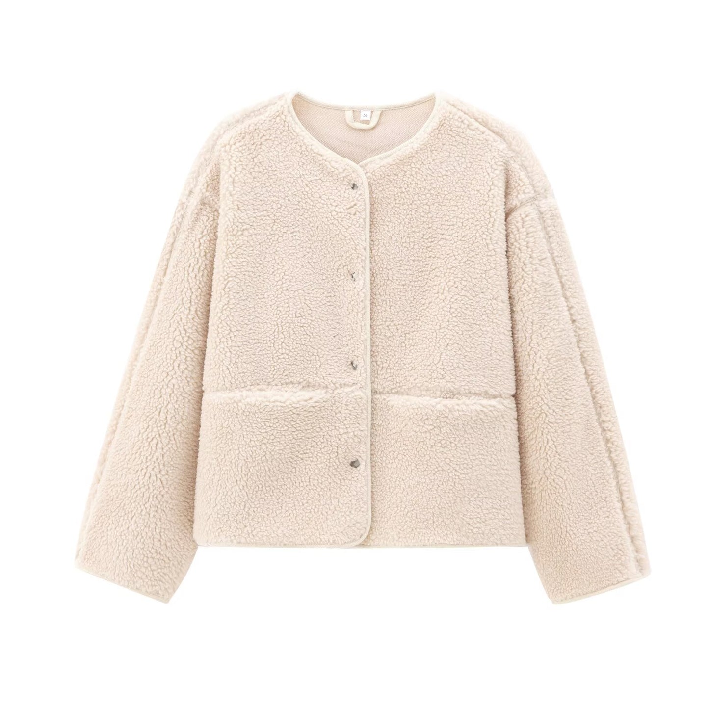 Women's warm fleece single breasted jacket Coat