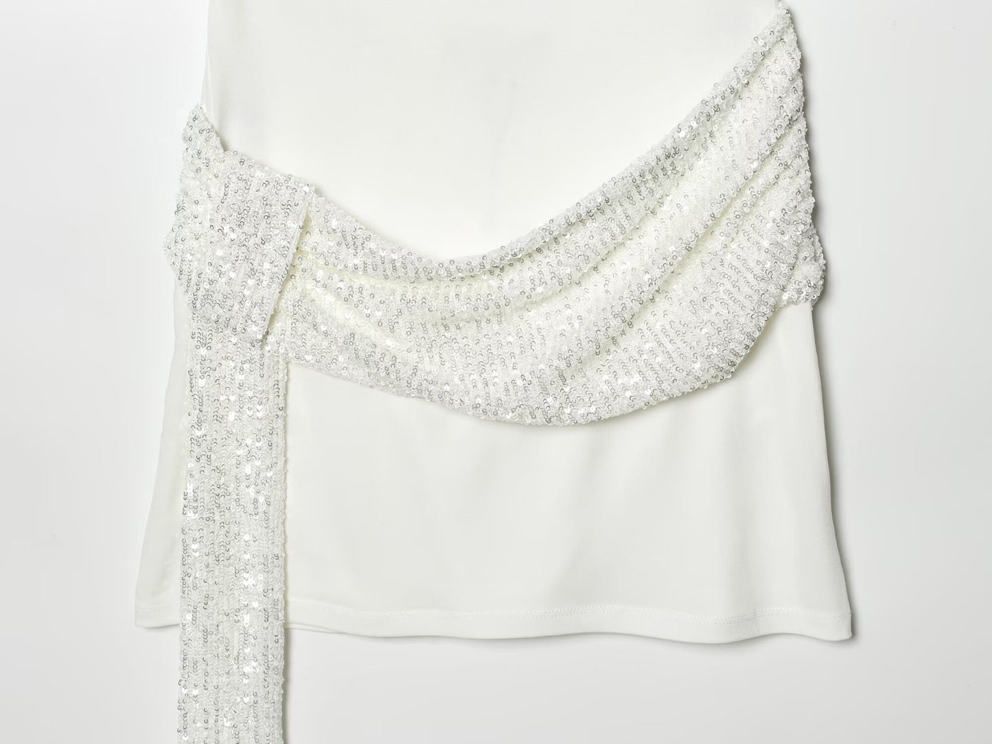 Women's backless bead patchwork mini dress