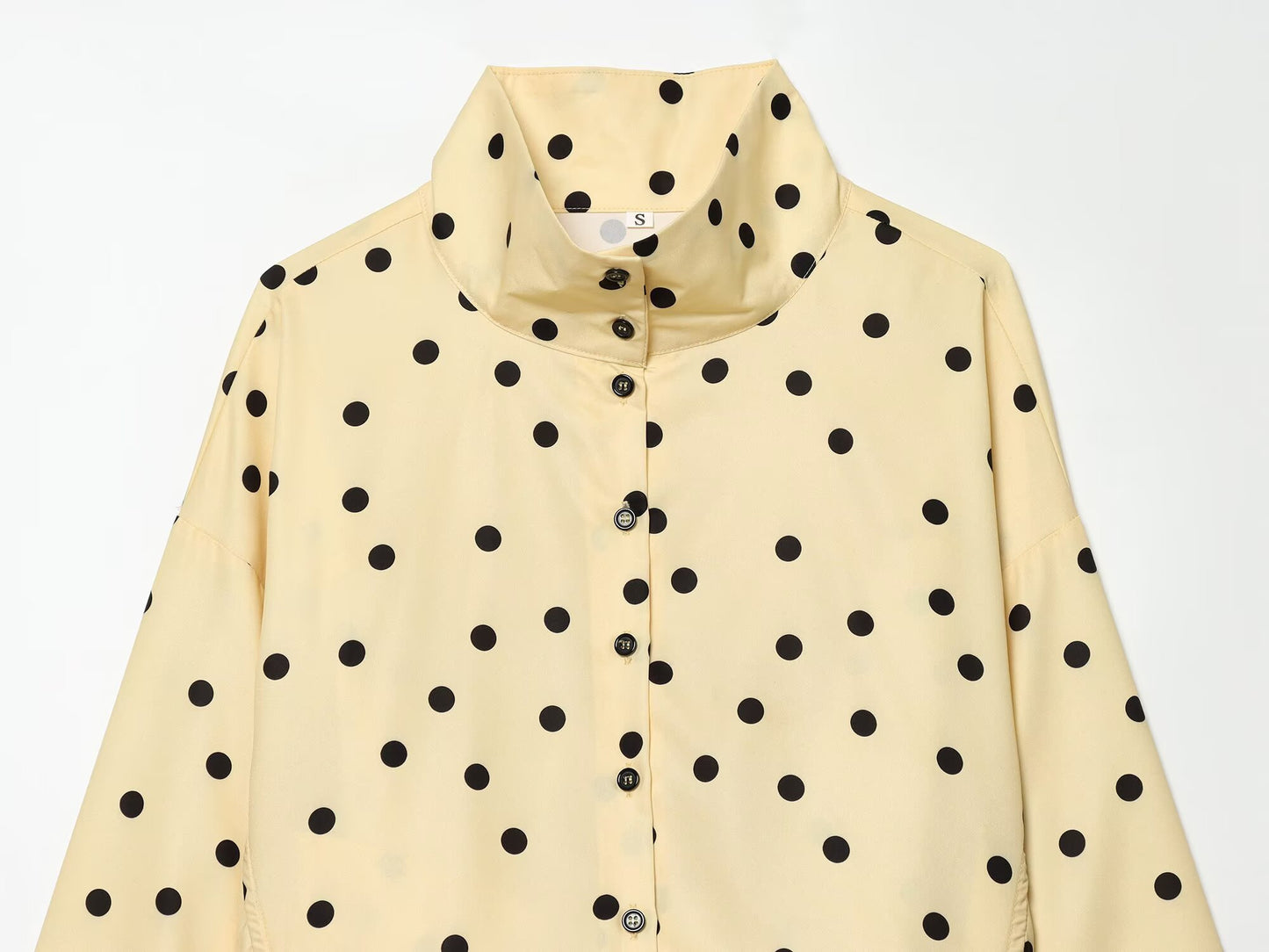 suit Women's 2 pieces pleated polka dot Coat+shorts