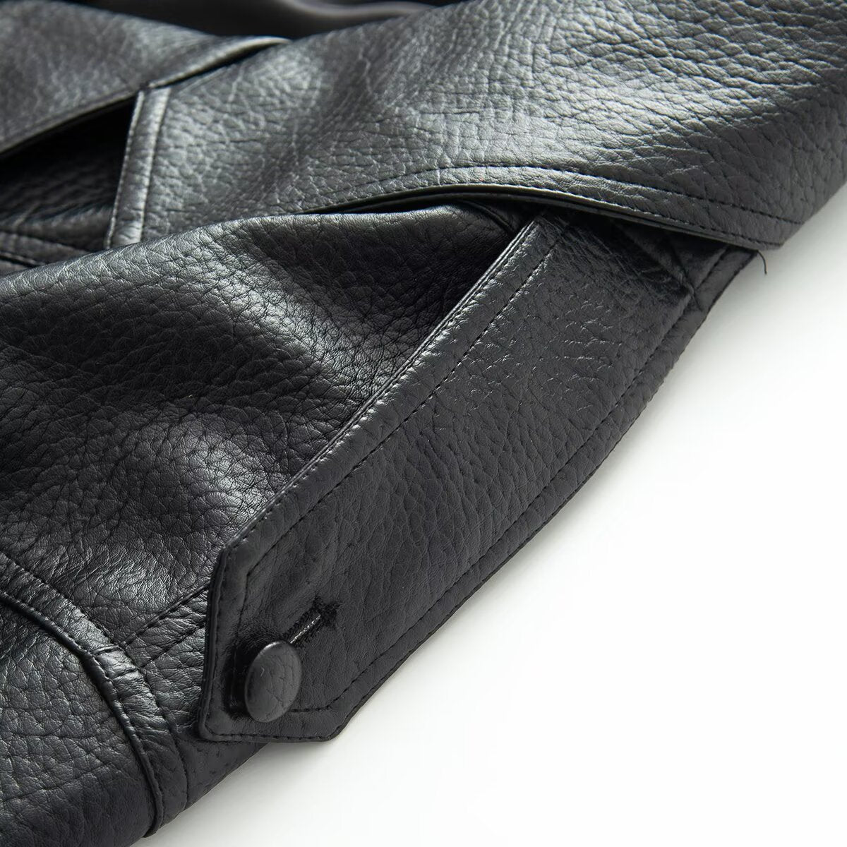 Women's loose versatile Faux Leather jacket Coat