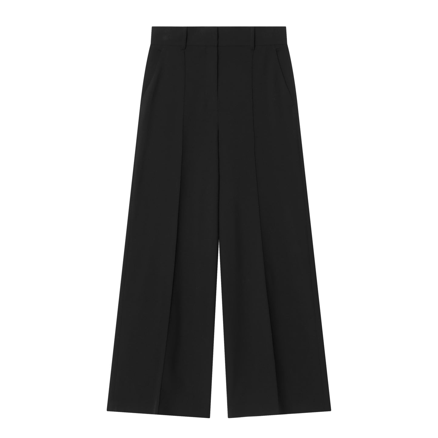 suit Women's 2 pieces black slim V-neck vest+Pants