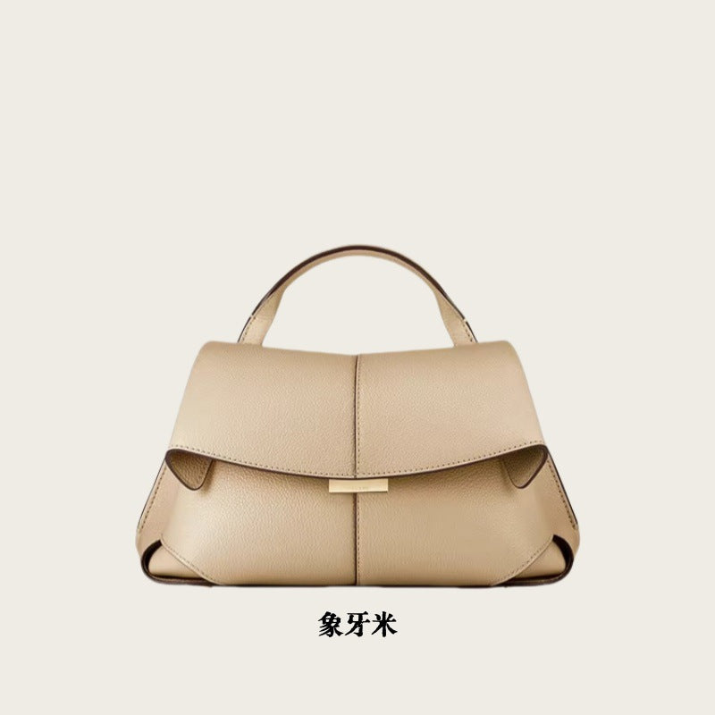 Women's flip handbag large capacity one-shoulder crossbody bag