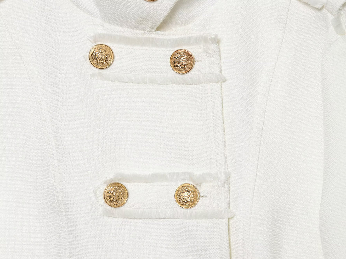 Women's standing collar double breasted short jacket