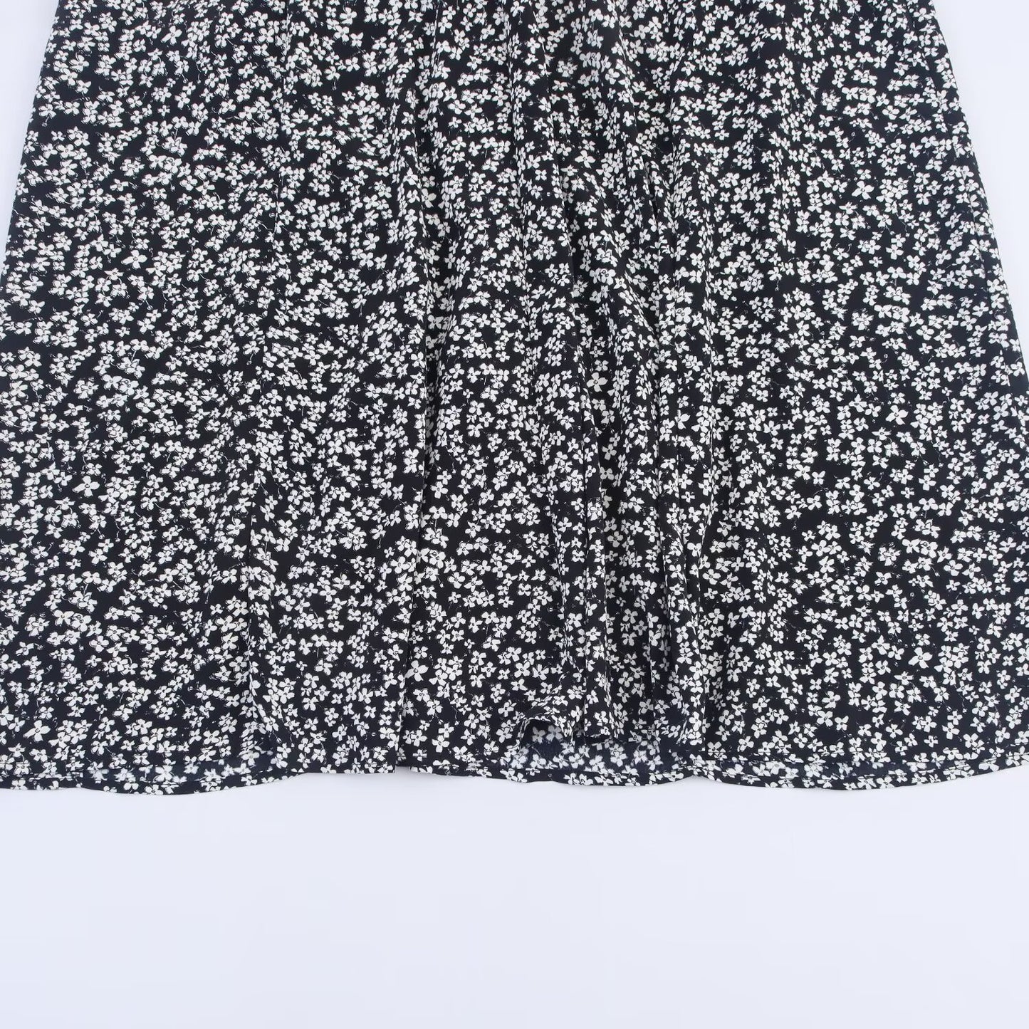 Women's Sweet Fashion Flower Printed suspender Midi Dress