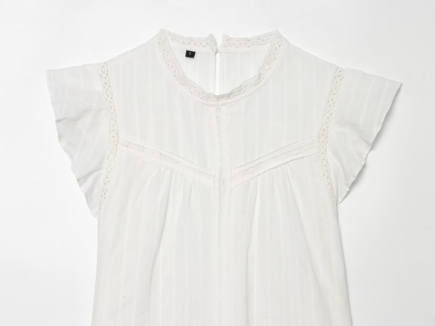 suit Women's 2 pieces casual vertical lace top+Skirts