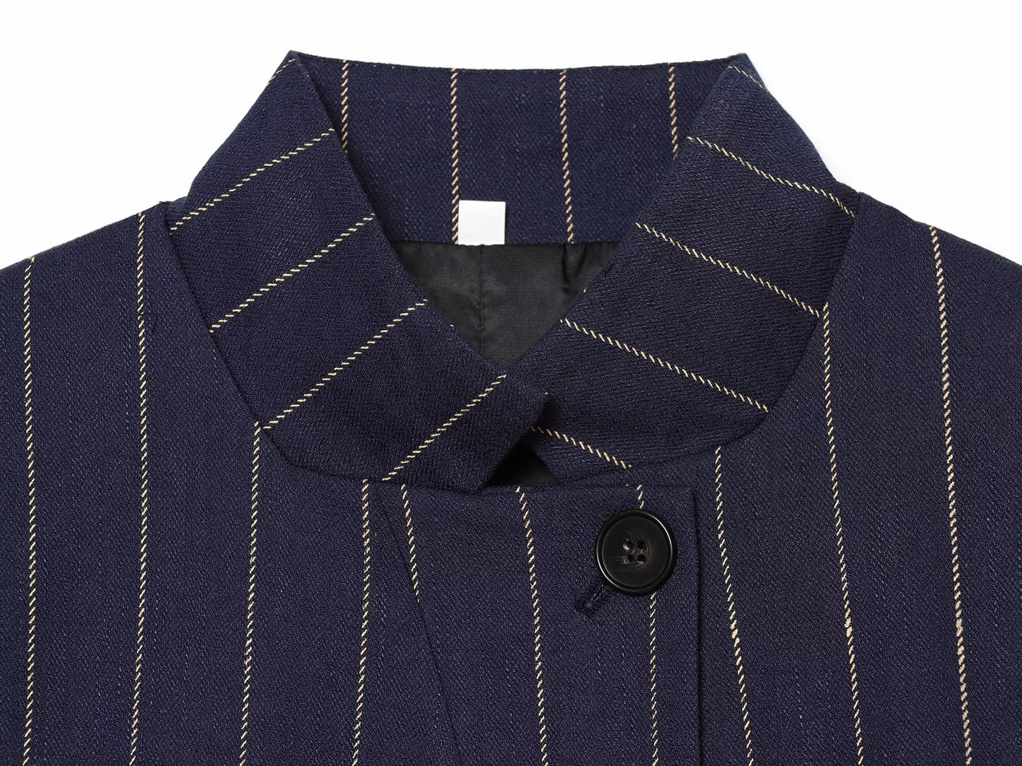 suit Women's 2 pieces linen blend striped jacket+Pants