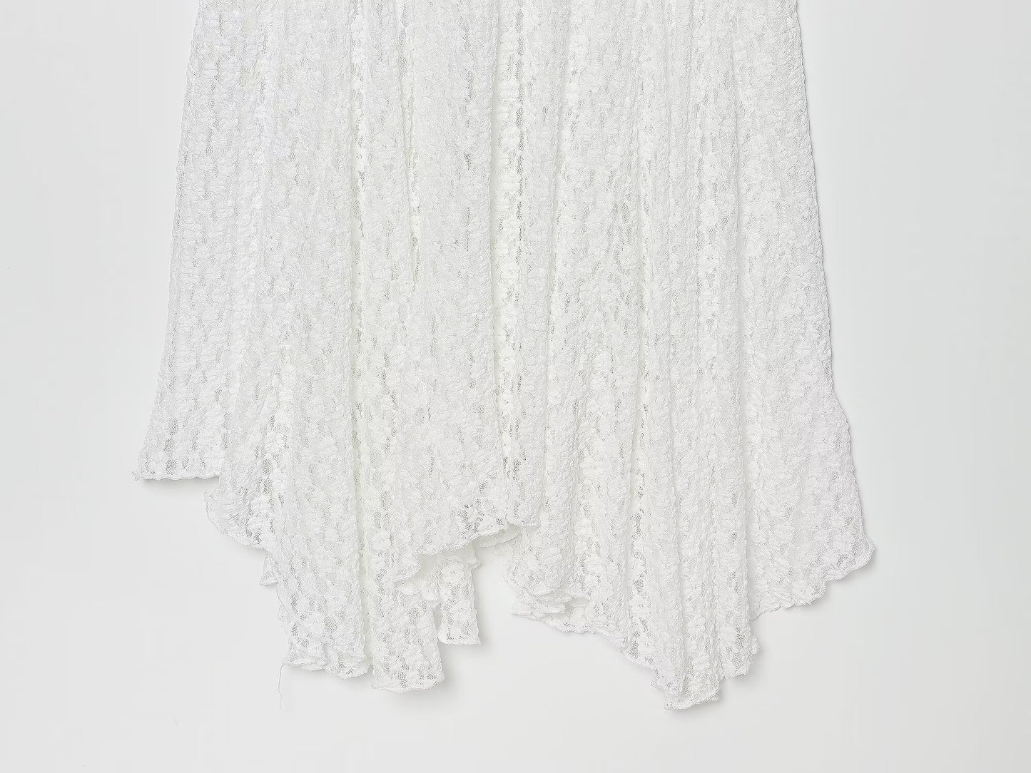 Women's lace decoration sleeveless MIDI dress
